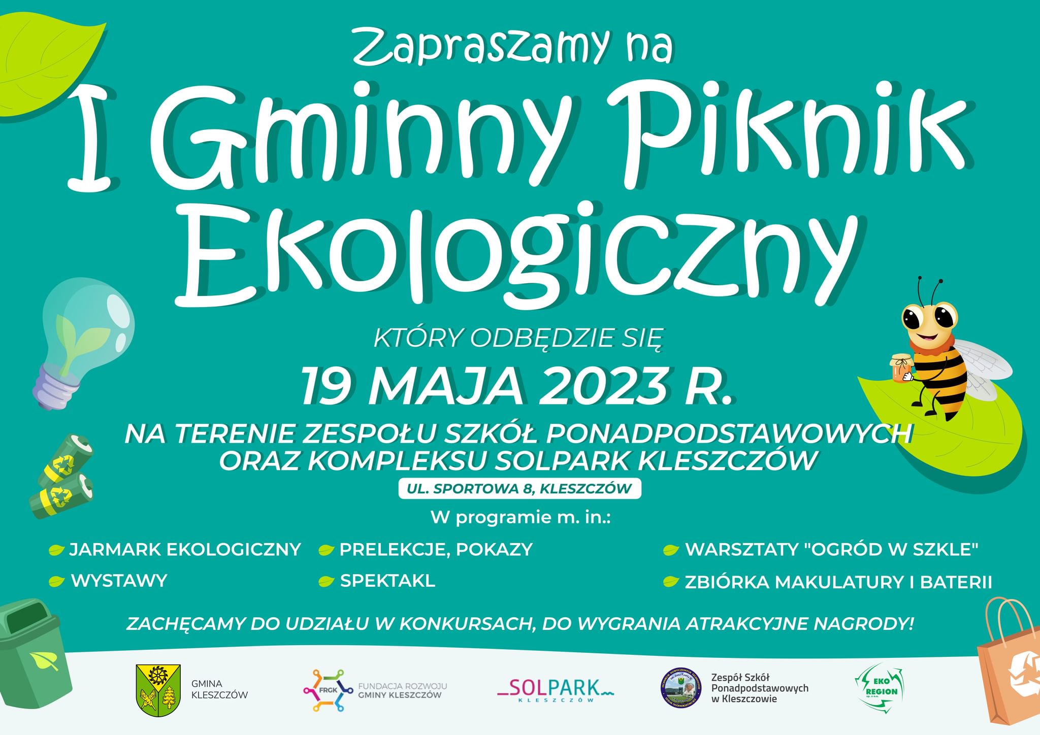 WSPIERAMY PRZEDSIĘWZIĘCIA EDUKACYJNE I OCHRONĘ ŚRODOWISKA