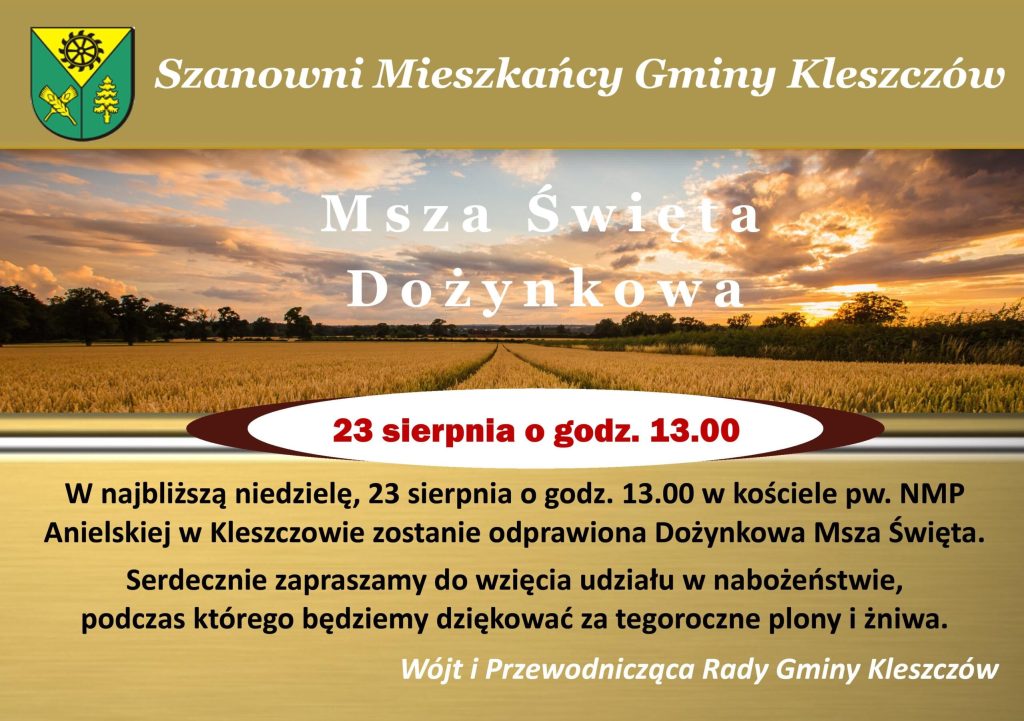 Dożynkowa Msza Święta