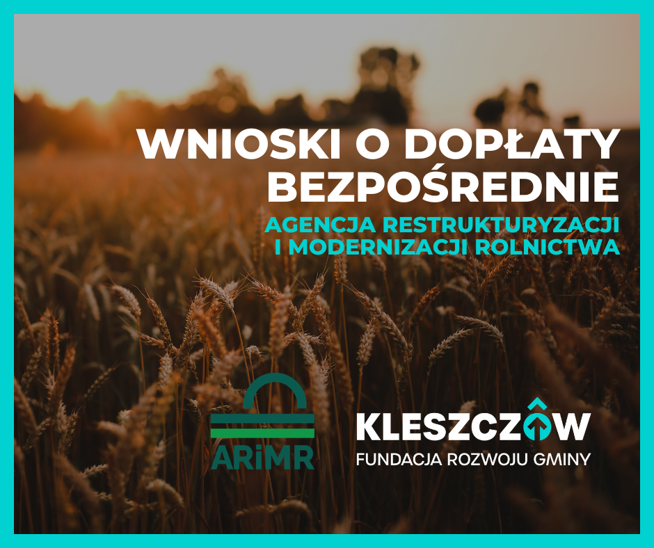 Wnioski o dopłaty bezpośrednie do ARiMR